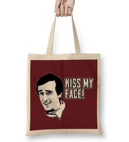 Alan Partridge Kiss My Face Quote Bez Çanta Uzun Saplı