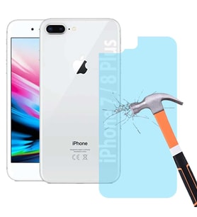 Apple iPhone 7 Plus ve iPhone 8 Plus Arka Nano Cam Ekran Koruyucu