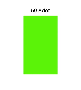 Fosforlu Fon Kartonu 50 Adet 50x70 Yeşil