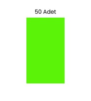 Fosforlu Fon Kartonu 50 Adet 50x70 Yeşil