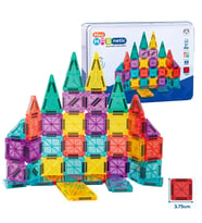 Seyahat Tipi Metal Kutulu Mini Magnetic Yapı Blokları 3D Puzzle 49 Parça