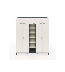Kronos Dolap 18 Raflı 9 Kapaklı 220x59x243 Antrasit-Aytaşı/Aytaşı
