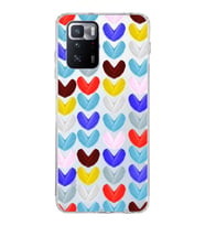 PrintiFy Xiaomi Poco X3 GT ile Uyumlu 1mm Slim Fit Water Color 1 Baskılı Şeffaf  Kılıf