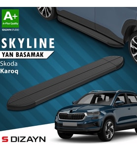 S-Dizayn Skoda Karoq Skyline Siyah Yan Basamak 173 Cm 2018 Üzeri A+ Kalite