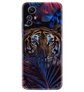 Xiaomi Redmi Note 12S Kılıf Resimli Desenli Baskılı Silikon Flowers Tiger 1319
