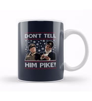 Dads Army Don't Tell Him Pike Christmas Knit Pattern Kupa Bardak Porselen