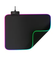 Rampage MP-23 BLITZ M RGB 252x328x3mm RGB Led Gaming MOUSE PAD (Siyah)(1923)