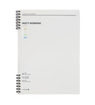 Morning Glory 4500 Çizgili Defter 26x19 cm Gri 11210-89096