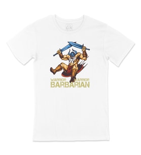 Barbarian Warrior Kılınçlı Tişört