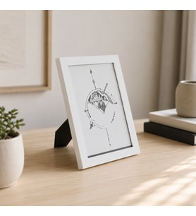 Modern Beyaz Fotoğraf Çerçevesi – Minimal Duvar & Masaüstü Dekoratif Çerçeve 13x18