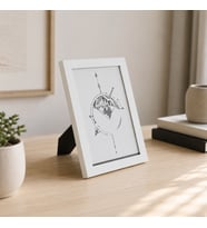Modern Beyaz Fotoğraf Çerçevesi – Minimal Duvar & Masaüstü Dekoratif Çerçeve 13x18
