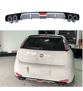 Fiat Punto Difüzör Arka Tampon Eki 4 Egzoz Çıkışlı