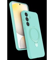 Pilelistore   Samsung Galaxy A55 5G Regal Magsafe Standlı Kapak - Su Yeşili
