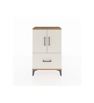 Arges Komodin 2 Raflı Tek Çekmeceli 2 Kapaklı 60x30x96 Çam-Aytaşı
