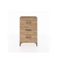Arges Komodin 3 Çekmeceli 60x30x96 Çam-Çam