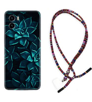 Vivo Y15S Y32 Y33S Y51 Y53S Kılıf Boyun Asklı Rasta Silikon Mistik Çiçekler 1650