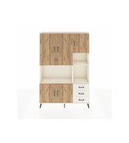 Arges Dolap 9 Raflı 3 Çekmeceli 5 Kapaklı 132x30x195 Aytaşı-Çam/Aytaşı