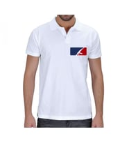 AK 47 NBA Style Polo Erkek Kısa Kol Polo Yaka (Beyaz)