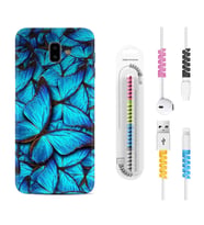 Samsung J6 Plus J7 Prime J7 Pro M20 Kılıf Kablo Koruma Spiral Silikon Owl 1351