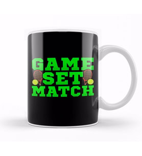 Cute Game Set Match Tennis Players Kupa Bardak Porselen
