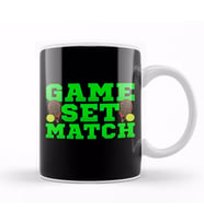 Cute Game Set Match Tennis Players Kupa Bardak Porselen