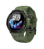 Spovan AtlasX Outdoor Sesli Görüşme Saatadam Tansiyon Nabız Ölçer Spor Smart Akıllı Saat - Yeşil