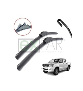 TOYOTA HİLUX ÖN CAM SİLECEK SÜPÜRGESİ TAKIMI 2005 - 2015 TOYOTA PİCKUP ÖN SİLECEK