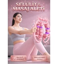 Selülit Masaj Aleti (Pembe Tekerlekli)