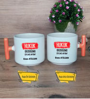  Hukuk Okuduğumu Söylemiş Miydim  Kupa Bardak T Turuncu Kulplu Hukuk Öğrencisine Hediye