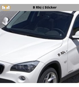 B Rh (-) Sticker
