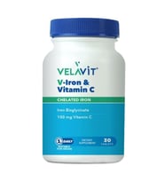 Velavit V-İron & Vitamin C İçeren Takviye Edici Gıda 30 Tablet