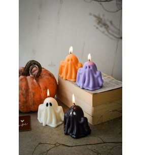 4 Adet Hayalet Ghost Kokulu Hediyelik Dekoratif Soya Wax Mum