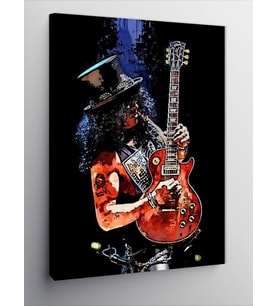 Kanvas Tablo Gitarist Slash