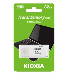 32GB USB2.0 KIOXIA BEYAZ USB BELLEK LU202W032GG4