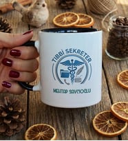 Kişiye Özel Tıbbi Sekreter Kupa Bardak Tıp Bayramı Hediyesi