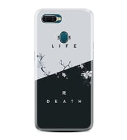 Oppo A5S A15 A16 A54 A55 A73 A74 Kılıf Desemli Silikon Life and Death 1339