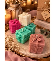 Hediye Kutusu Mum - 15 Adet - Doğal Soya, Kokulu, El Yapımı - Özel Gün Hediyelik - Mumelia Candles