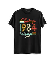 Vintage 1984 Original Parts Siyah Tshirt