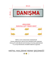 MeyArt Sac Levha DANIŞMA Kapı Yönlendirme Arkası Çift Taraflı Bant