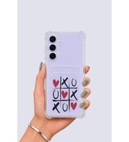 Samsung Galaxy S25 FE Kartlıklı XoXO Desenli Kılıf - ETC7920-1857