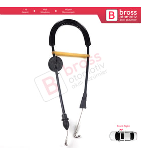 VW Caddy MK3 2K 2004-2015 Touran MK1 1T 2003-2015 2K0837114B İçin Ön Sağ Kapı İç Açma Teli 58 cm