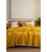 Premium 4 Kat Müslin Yatak Örtüsü – Oeko-Tex Sertifikalı%100 Türk Pamuğu, Dayanıklı ve Yumuşak Pike (Hardal, Twin XL)
