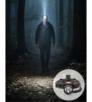 LED Sensörlü Şarjlı Kafa Feneri LCD Ekranlı 30W Güçlü Işık