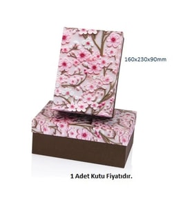 GIPTA MAY DİKDÖRTGEN HEDİYE KUTUSU BX2789 A NO:03 160x230x90mm - TEKLİ (Çok Renkli)