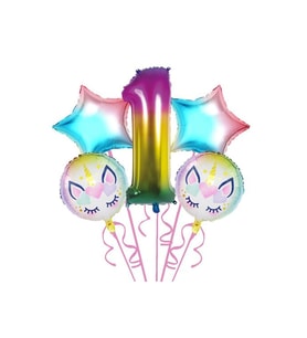 Takım Folyo Balon Unicorn 5 Li