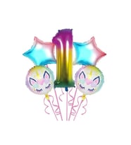 Takım Folyo Balon Unicorn 5 Li