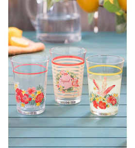 Madame Coco Flamingo Su Bardağı Seti 290 ml 3lü