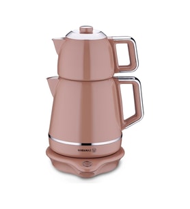 KORKMAZ A332-06 DEMİKS ELEKTRİKLİ ÇAYDANLIK MOCHA/KROM