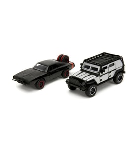Jada Fast And Furious Tej's Jeep Wrangler Dom's Dodge Charger R/t Model Araba