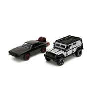 Jada Fast And Furious Tej's Jeep Wrangler Dom's Dodge Charger R/t Model Araba